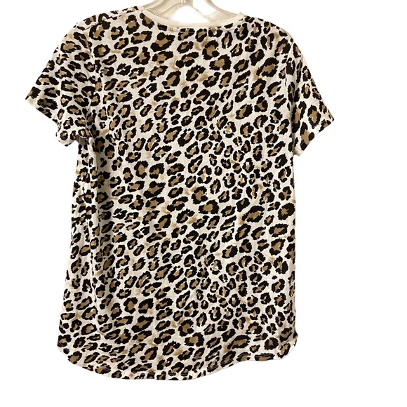 Zara Women’s Pullover Short Sleeves Leopard Print Tee Size Small. - Picture 3 of 6